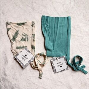 Kate Quinn Fern and Teal Elf Bonnet Duo